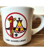 Vintage Boy Scouts Camp Schoellkopf Mug Cup BSA Teepee Totem Pole - $9.68 CAD