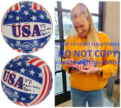 Kerri Walsh Jennings Signed USA Beach Volleyball Proof Autographed Olymp... - £229.60 GBP