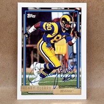 1992 Topps Gold #525 Henry Ellard SIGNED Autograph Los Angeles Rams Card - £3.95 GBP