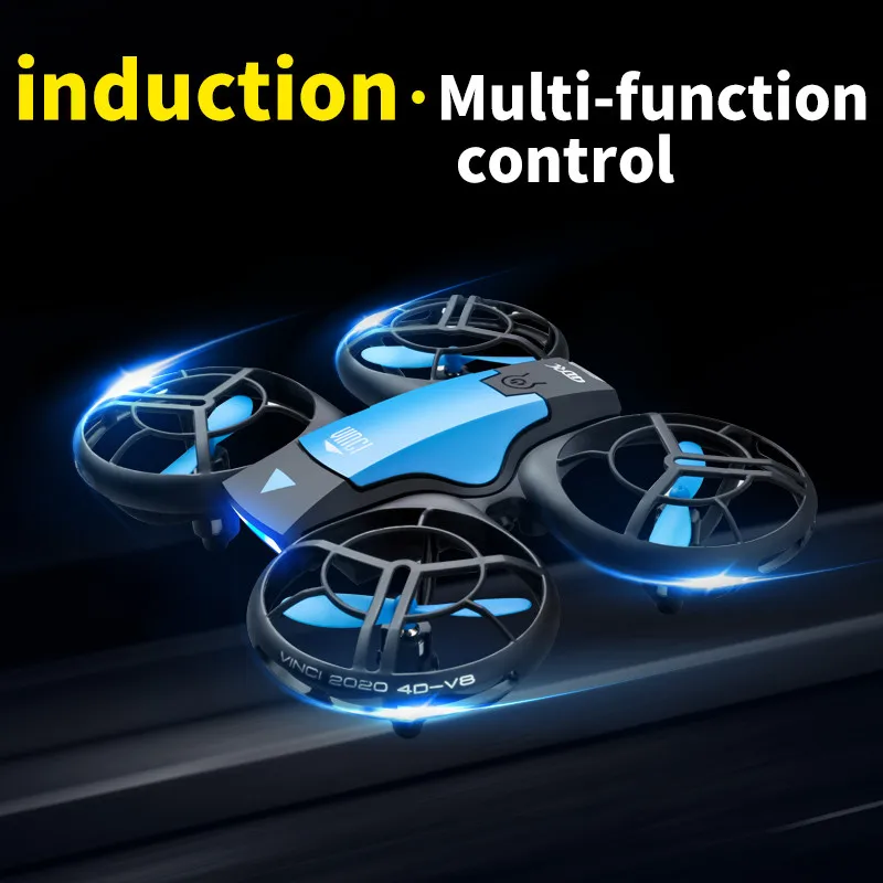 V8 Mini Drone 4K 1080P HD Camera WiFi Fpv Air Pressure Altitude Hold Black  - £28.64 GBP+