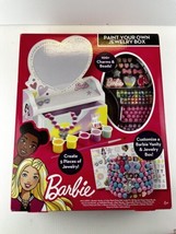 Barbie Paint Your Own Jewelry Box, Customize a Heart-Shaped Vanity &amp; Jewelry Box - £5.95 GBP