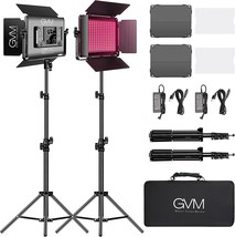 GVM RGB LED Video Light with Bluetooth Control, 60W Photography Studio Lighting - £249.39 GBP