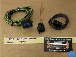 OEM 75 Cadillac Deville DASH RADIO WIRE HARNESS PIGTAIL CONNECTORS - $44.54