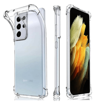 CLEAR Transparent TPU Shockproof Case Cover for Samsung S21 Plus 5G - £4.68 GBP