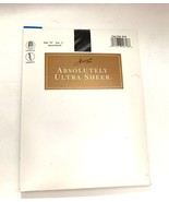 Vintage Hanes Absolutely Ultra sheer Style 707 Size C Barely black - $188.16 MXN
