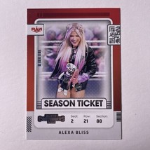 2022 Alexa Bliss Wrestling Card WWE Panini Chronicles #109 Season Ticket - £2.99 GBP