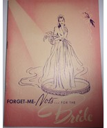Vtg Forget Me Nots For the Bride Booklet From Bon Marche Bridal Grand Ra... - €4,30 EUR