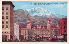 Colorado Springs Colorado~ Pikes Pic Avenue ~ In the Distance Postcard-
show ... - £8.37 GBP