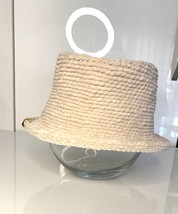 Beige winter hat, soft and warm, Tedi hat, oversize unisex, basket winter hat - £80.18 GBP