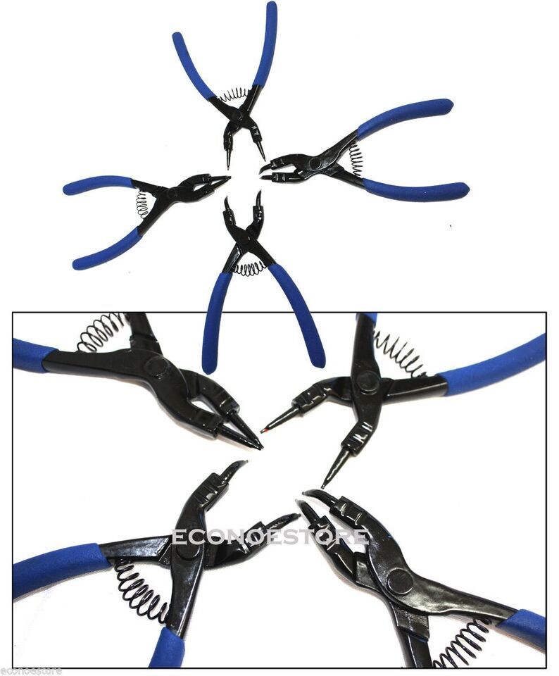4PC Snap Ring 6&quot; Circlip Plier Manufactured Forged Steel Professional Tool - $14.01