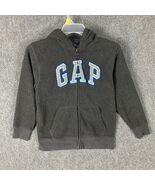 Gap Kids Hoodie Boys XL 12 Yrs Full Zip Gray 100% Polyester - $183.25 MXN