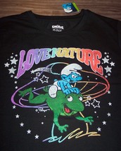 Vintage Style Smurfs Smurf &quot;Love Nature&quot; T-Shirt Medium Mens New w/ Tag - £15.53 GBP