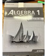 Abeka ALGEBRA 1 Quiz Test Key Math Series Homeschool School Book Middle ... - $15.33
