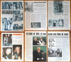 VITTORIO DE SICA clippings 1960s/1970s magazine photos italia cinema dir... - $7.55