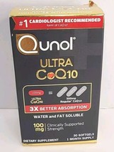 Qunol Ultra CoQ10 Dietary Supplement 100 mg 30 Softgels - Expires: 09/27 NEW - £11.66 GBP