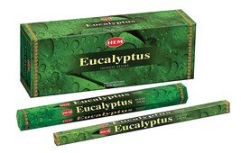Hem Eucalyptus  Incense Sticks Export Quality Incense Stick 6X120 Stick - £10.44 GBP