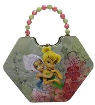 Disney&#39;s Tinkerbell &amp; Fairies Girls Diamond Purse Carry All Tin Tote Sty... - $9.74