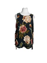 Staccato Womens Cold Shoulder Floral Blouse Shirt Size Small Long Sleeve - £11.73 GBP