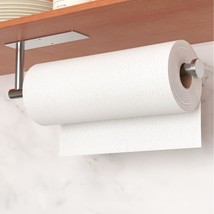 Paper Towel Holder - Self-Adhesive Or Drilling, Brushed Nickel Wall Moun... - £13.36 GBP