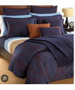 Vintage Ralph Lauren Driver Paisley King Duvet Bedskirt Sham 4PC Set ITALY - $425.00