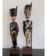 Antique Pair of Carved and Painted Wooden Soldiers - £544.35 GBP