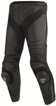 DAINESE MEN&#39;S BLACK RACING MOTORCYCLE LEATHER ARMOURED MOTORBIKE LEATHER... - $242.75 CAD