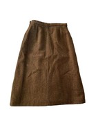 Women&#39;s Easttex Size 10 New Wool Skirt Lined Brown Fishbone Pattern-
sho... - £37.81 GBP