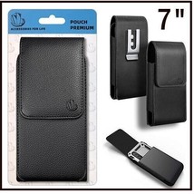 For Nokia 8 V 5G Uw (7&quot; X 3.5&quot;) Black Leather Pouch Belt Clip Holster Ca... - £15.97 GBP