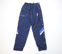 Vtg 90s Diadora Soccer Mens Medium Spell Out Color Block Lined Tearaway Pants - $48.46