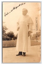 RPPC Catholic Priest at Hopewell Hill New Brunswick Canada UNP Postcard Y15 - £6.16 GBP