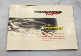 Mongoose Bicycle Bike Owners Manual - $9.42