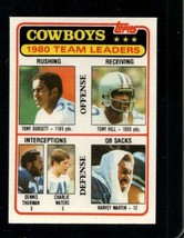 1981 Topps #376 Tony DORSETT/TONY HILL/DENNIS THURMAN/CHARLIE WATERS/HARVEY Mart - £3.44 GBP