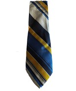 Damon Mens Tie Maroon Silver Striped Necktie Classic Vintage - $13.54 CAD