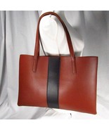 Vince Camuto x FabFitFun Luck Tote Shoulder Bag Red Desert Dark Rum Leat... - $35.05 CAD
