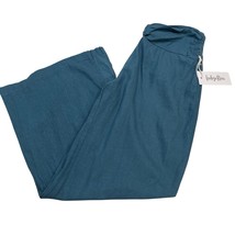 Indigo Rein Pants Womens L Blue Linen Blend Wide Leg Pull On Twist Waist... - $513.50 MXN