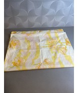 Burlington House Vintage Pillowcase Standard Orange Yellow Floral FLAW - $4.00