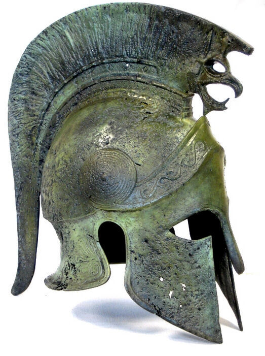 Primary image for Alexander the Great Ancient Macedonian Bronze Helmet Greek Replica Reproduction