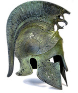 Alexander the Great Ancient Macedonian Bronze Helmet Greek Replica Repro... - £695.15 GBP