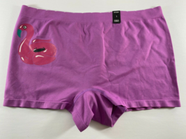 Torrid Curve Purple BoyShort Panty Flamingo Vacay Mode sz 1 - £12.44 GBP