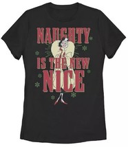 Disney&#39;s Villains Cruella Naughty Is The New Nice Juniors&#39; XL Graphic Tee - $17.99