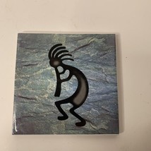 Kokopelli Ceramic Tile By Diamond  Coaster Trivet Wall Art 4 x 4 Inch - $7.99