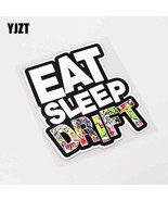 YJZT 9.8CM*11.8CM Fashion Reflective Eat Sleep Drift Car Sticker Decal P... - $10.01 CAD