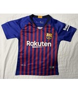 Nike Dri Fit Barcelona Rakuten Jersey Children’s Size 24 Red Blue Stripe... - $22.00