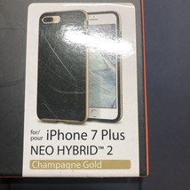 Spigen neo hybrid phone case for iPhone 7 plus Champagne Gold Black - £8.09 GBP