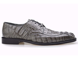 Belvedere Men&#39;s Shoes Gray Chapo Genuine Crocodile 1465 - £617.68 GBP