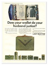 Lady Buxton Skylark French Purse Wallet Vintage 1968 Full-Page Magazine Ad - $9.70