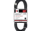 10 Ft Outdoor Extension Cord - 12/3 Sjtw Heavy Duty Black Extension Cabl... - $32.99