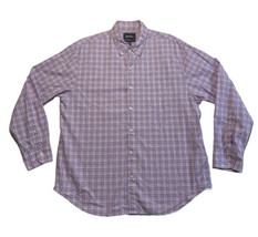 Bonobos Purple Plaid Dress Shirt Button Down Standard Fit XL Short Pastel  - £18.88 GBP