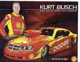 Kurt Busch Signed Autographed Racing Photo Promotional Advertising Card NASCAR - £18.80 GBP