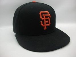 San Francisco Giants Hat Fitted 7 1/4 Black New Era 59Fifty MLB Baseball Cap USA - £15.62 GBP